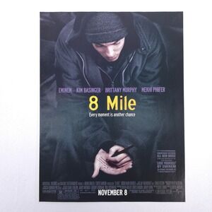 8 Mile Movie Print Ad Eminem Hip Hop Drama Film Promo 2002 Advertising Vintage